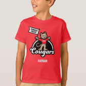 Timber Creek Elementary Cougar Mascotte T-shirt (Voorkant)
