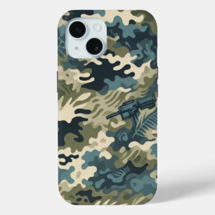 Timber Duck Camo Klassiek patroon iPhone 15 Case