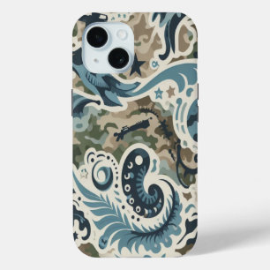 Timber Duck Camo Klassiek patroon iPhone 15 Case