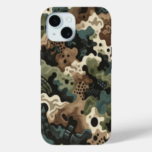 Timber Duck Camo Klassiek patroon iPhone 15 Case