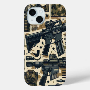 Timber Duck Camo Klassiek patroon iPhone 15 Case