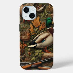 Timber Duck Camo Klassiek patroon iPhone 15 Case