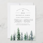 Timber Grove | Christening of Baptisme-uitnodiging Kaart (Voorkant)