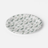 Timber Grove Evergreen Forest Patroon Papieren Bordje (Gekanteld)