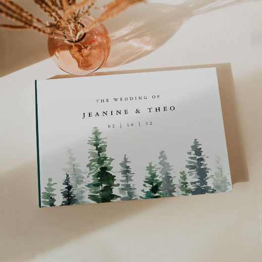 Timber Grove Evergreen Forest Wedding Gastenboek
