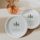 Timber Grove Evergreen Forest Wedding Papieren Bordje