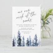 Timber Grove | Nieuwe nek van de Bossen Housewarmi Kaart (Staand voorkant)