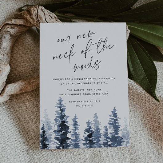 Timber Grove | Nieuwe nek van de Bossen Housewarmi Kaart