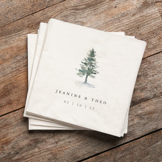 Timber Grove | Personalized Winter Wedding Servet