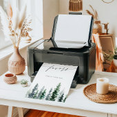 Timber Grove | Pine Forest Favors Sign Poster