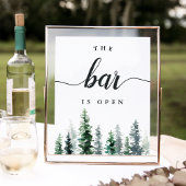 Timber Grove "The Bar is Open" Weddenschap Poster
