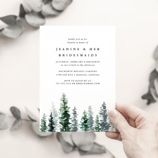 Timber Grove | Uitnodiging van Bridesmaids Brunch