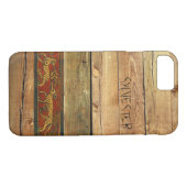Timber Plank Monogram Case-Mate iPhone Case (Achterkant (Horizontaal))