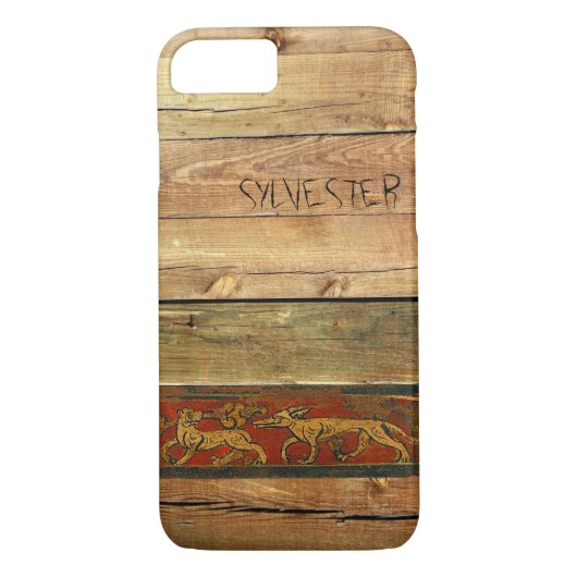 Timber Plank Monogram Case-Mate iPhone Case (Achterkant)