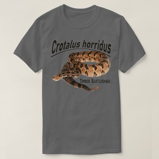 Timber Rattlesnake Crotalus grudus 1 T-shirt (Design voorkant)