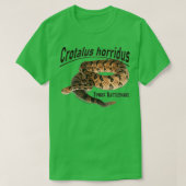 Timber Rattlesnake Crotalus grudus T-shirt (Design voorkant)