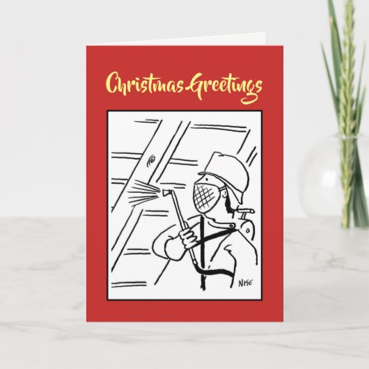 Timber Treatment kerstKaart Feestdagen Kaart (Voorkant)