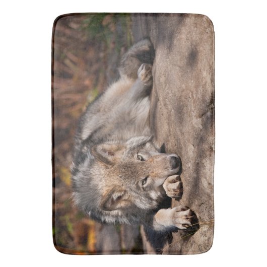 Timber Wolf Badmat (Voorkant Verticaal)