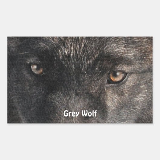 TIMBER WOLF EYES Wildlife Supporter Stickers (Voorkant)