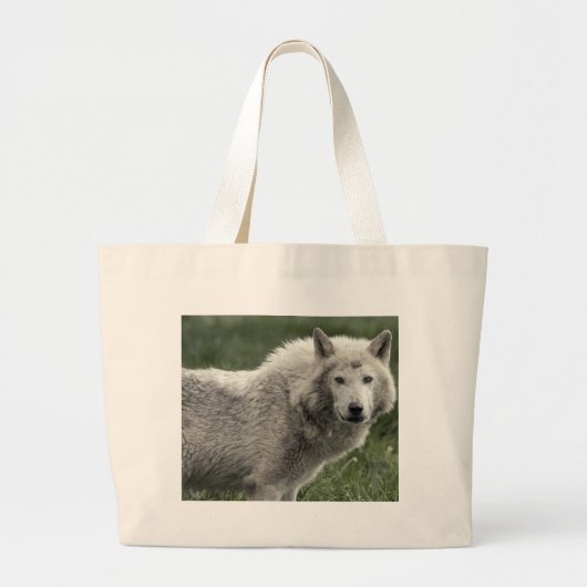 Timber wolf grote tote bag (Voorkant)