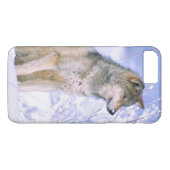 Timber Wolf in de sneeuw, Canis lupus, Case-Mate iPhone Case (Achterkant (Horizontaal))