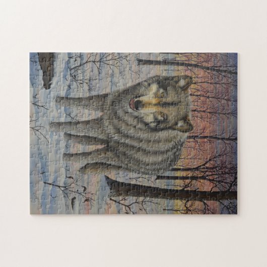 Timber Wolf Jigzaag Puzzle Legpuzzel (Horizontaal)