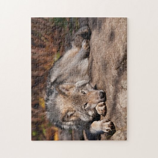 Timber Wolf Legpuzzel (Verticaal)