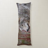 Timber Wolf Lichaamskussen (Achterkant (Verticaal))