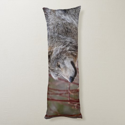 Timber Wolf Lichaamskussen (Achterkant (Verticaal))