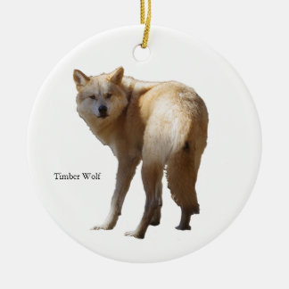 Timber Wolf ornament