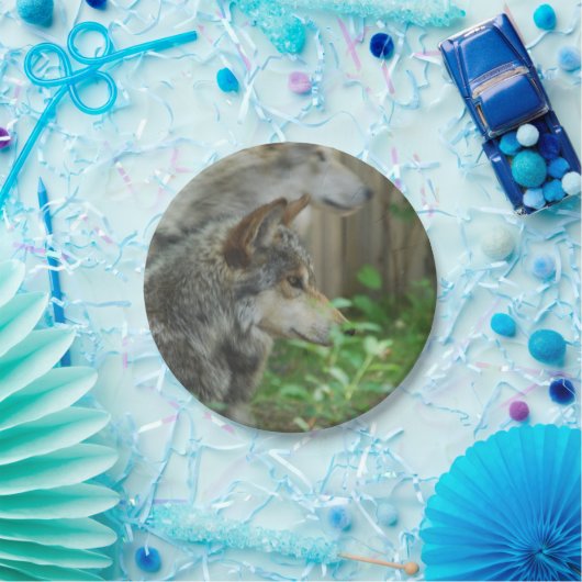 Timber Wolf Papieren Bordje (Feest)