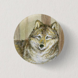 Timber Wolf Pin Ronde Button 3,2 Cm