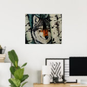"Timber Wolf" Poster (Thuiskantoor)
