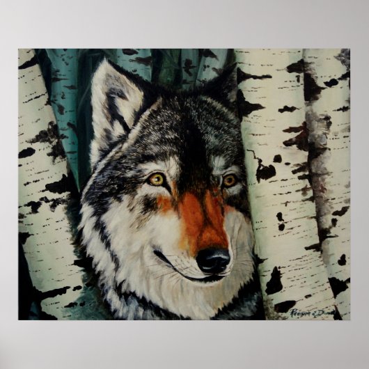 "Timber Wolf" Poster (Voorkant)