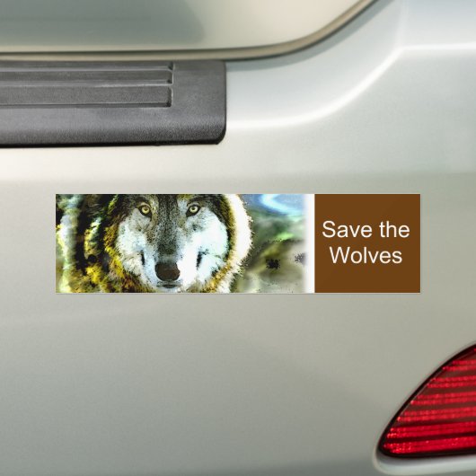 Timber Wolf Products of JungleWalk.com Bumpersticker (Op auto)