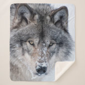 Timber Wolf Sherpa Deken (Voorkant)