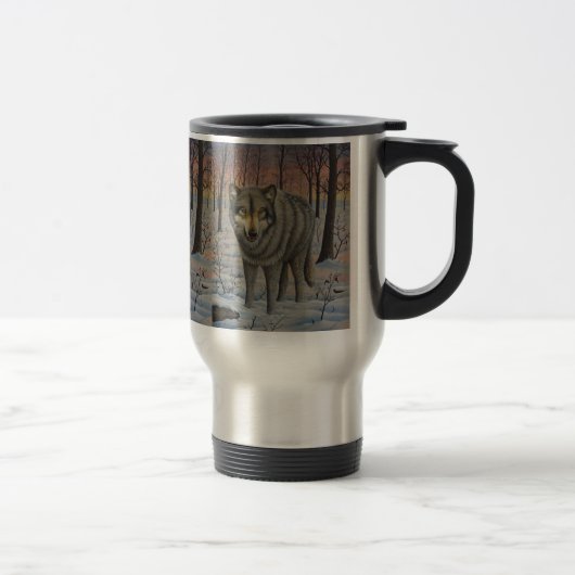 Timber Wolf Travel Mug Reisbeker (Rechts)