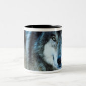 Timber wolf tweekleurige koffiemok (Center)