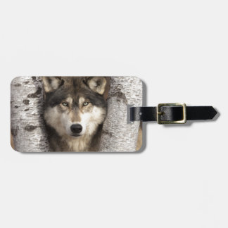 Timber wolf van Jim Zuckerman Bagagelabel