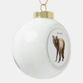 Timber Wolf-versiering Keramische Bal Ornament (Links)