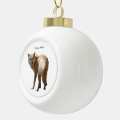 Timber Wolf-versiering Keramische Bal Ornament (Rechts)