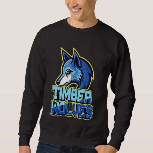 Timber Wolves Fan Dier Wildlife Team Supporter Trui (Voorkant)