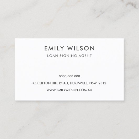 TIMBER WOOD GLAZED SPECKLED FEATHER NIB NOTARY VISITEKAARTJE (Achterkant)