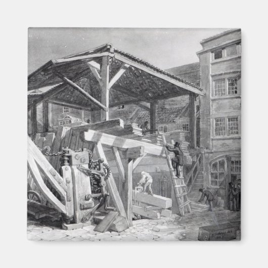Timber Yard, Finsbury, 1825 Magneet (Voorkant)