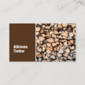 Timber Yard Firewood Brown Minimal Visitekaartje (Voorkant)