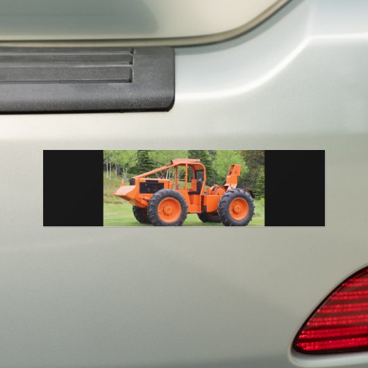 Timberjack Skidder Bumpersticker (Op auto)