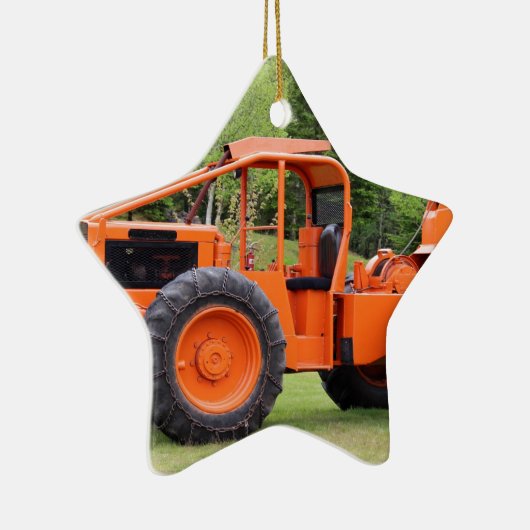 Timberjack Skidder Keramisch Ornament (Rechts)