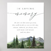 Timberline | Bergbos Huwelijksherdenkingstekst Poster (Voorkant)