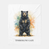 Timberline Gaze Fireside Wildernis Fleece Deken (Voorkant)