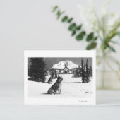 Timberline Lodge en "Lady" de eigenaar Briefkaart (Staand voorkant)